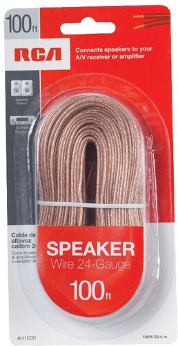 RCA AH100R Speaker Wire 24 Guage High Performance Wire 100 Foot