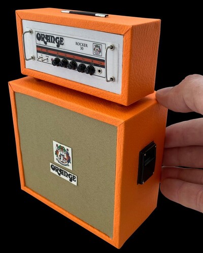 Orange ROCKER 30 Stack Guitar Amplifier 1:4 Scale Miniature Replica