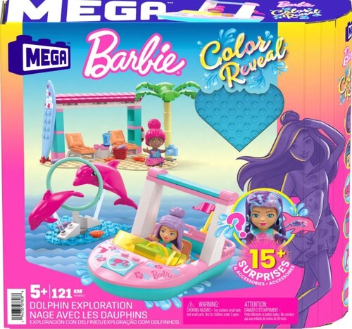 Mega Brands Barbie - Barbie Color Reveal Dolphin Exploration (Brik)