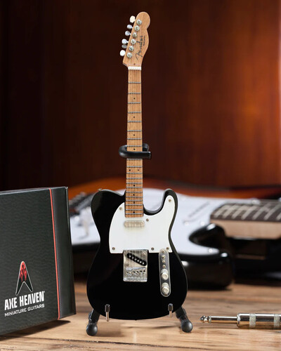 Fender Telecaster Classic Black 10 Inch Miniature Electric Guitar Replica
