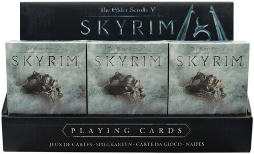 THE ELDER SCROLLS SKYRIM PLAYING CARDS 12CT DIS