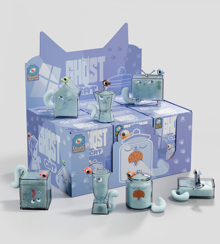 Kaleidos Ghost Cat: Blind Box Series 1 with 6-Piece PDQ