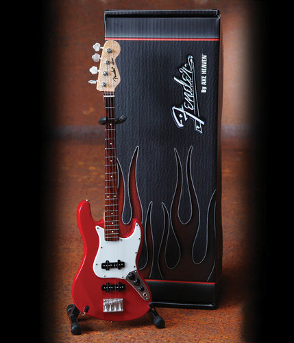 Fender Jazz Classic Red Finish 10 Inch Miniature Bass Replica Collectible