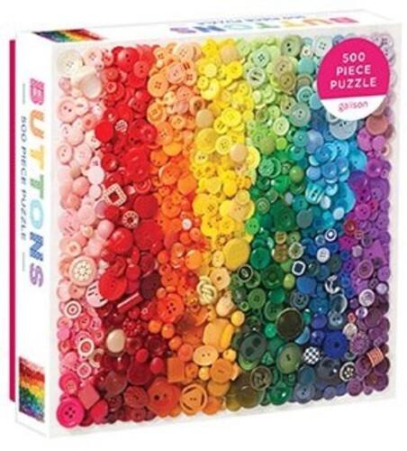 Galison - Rainbow Buttons 500 Piece Puzzle