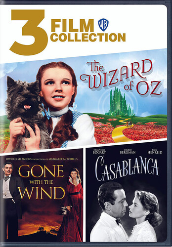 3 Film Collection: The Wizard of Oz /  Gone With the Wind /  Casablanca