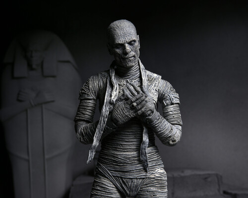 Neca - Universal Monsters Mummy 7in Ultimate Af Black & W