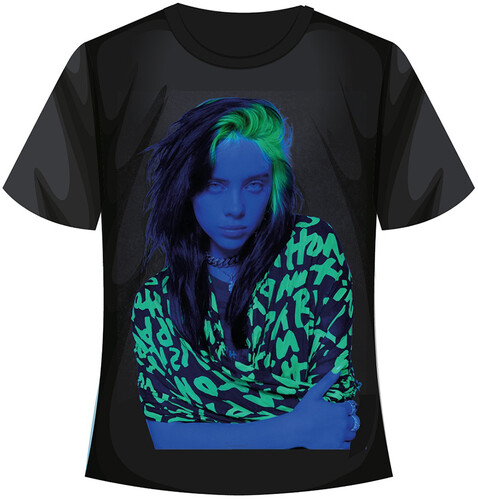 Billie Eilish Press Photo Black Unisex Short Sleeve T-Shirt 2XL