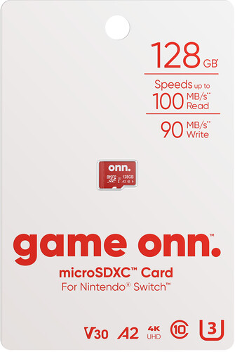 ONN. MICRO SD CARD RED 128 GB