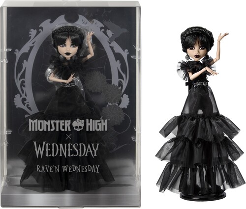 Mattel Collectible - Monster High X Wednesday - Raven Dress Wednesday Doll