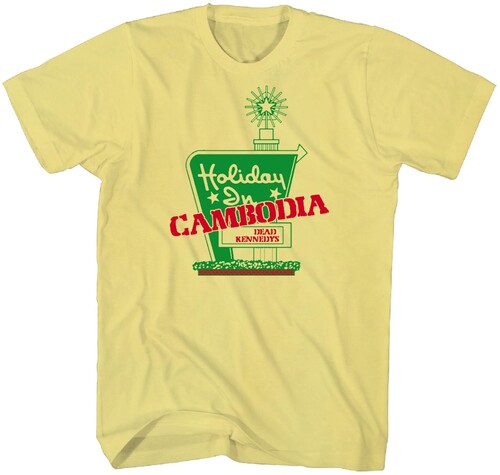 DEAD KENNEDYS HOLIDAY TSHIRT LG YELLOW TS0008DKA3