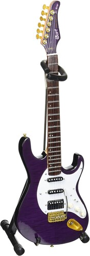 Eric Mantel Signature Purple 10 Inch Miniature Guitar Replica Collectible