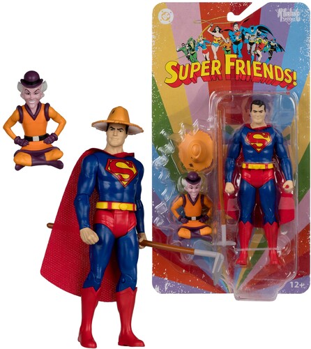 DC RETRO 6IN WV16 SUPER FRIENDS SUPERMAN MXYZPTLK