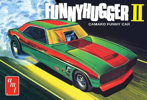 AMT Funny Hugger II Chevy Camaro Funny Car 1/25 Scale Model Kit