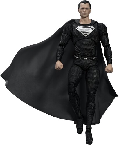JUSTICE LEAGUE SUPERMAN BLACK SUIT ACTION FIGURE