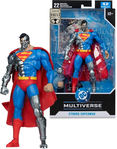 DC MULTIVERSE CYBORG SUPERMAN 7 INCH ACTION FIGURE