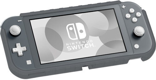 Switch Accessory:  Case - HORI Hybrid Switch Lite System Armor - Gray:  Officially Licensed by Nintendo