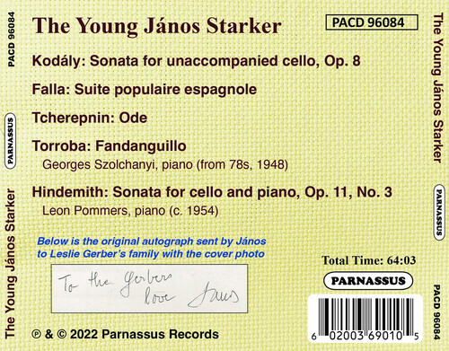 The Young Janos Starker