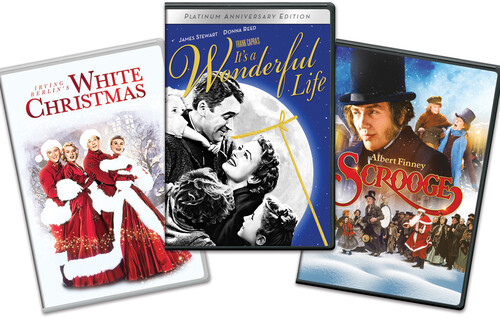 It's a Wonderful Life /  White Christmas /  Scrooge - Holiday 3 pack Bundle