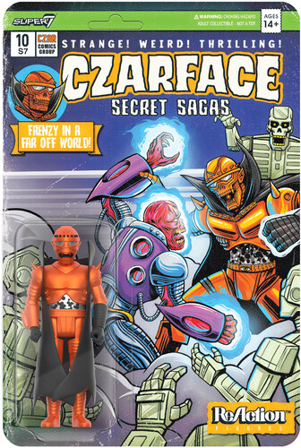 Czarface Wave 11 - Czarface (Orange & Black) - Super7 - Czarface ReAction Figures Wave 11 - Czarface (Orange & Black) vinyl record cover