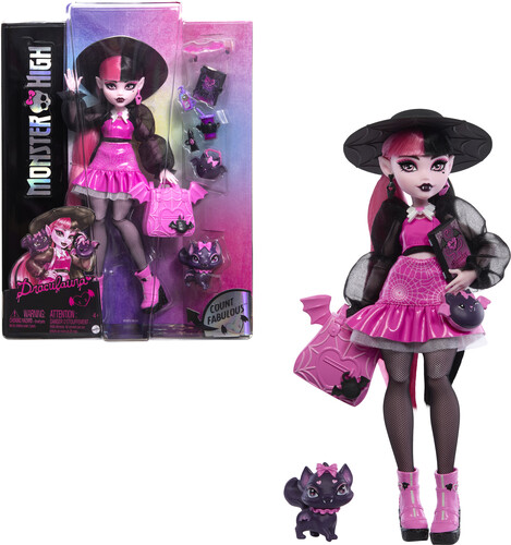 Mattel - Monster High Draculaura Fashion Doll with Pet