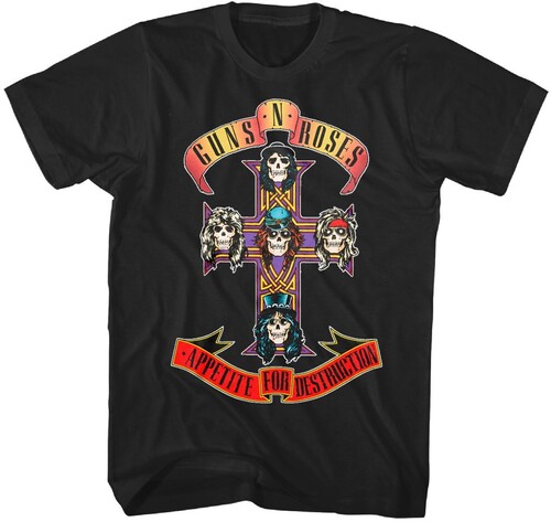 Guns N' Roses - Appetite for Destruction Jumbo Logo T-Shirt  - 3XL Black 1216127208