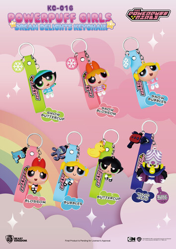POWERPUFF GIRLS DELIGHTS KEYCHAIN BLIND SET 6CT