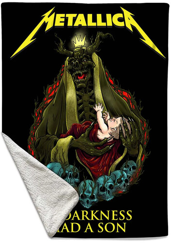 Rocksax - Metallica - If Darkness Had a Son - Sherpa Fleece Throw (50 in x 60 in)