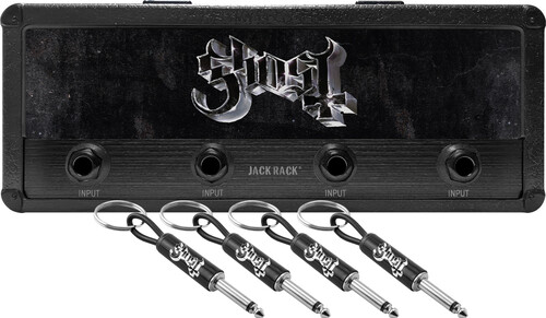 PLUGINZ GHOST MAG JACK RACK GHOST LOGO 4 KEYCHAINS