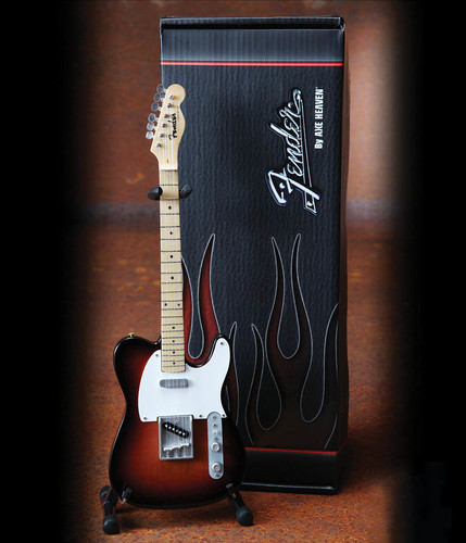Fender Telecaster 3-Color Sunburst 10 Inch Miniature Guitar Replica