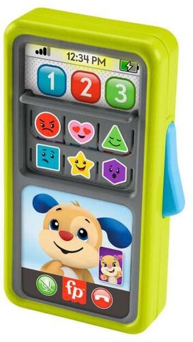 Fisher Price - Laugh & Learn 2-In-1 Slide to Learn Smartphone, Green