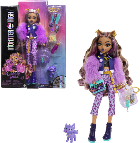 MONSTER HIGH CLAWDEEN WOLF DOLL