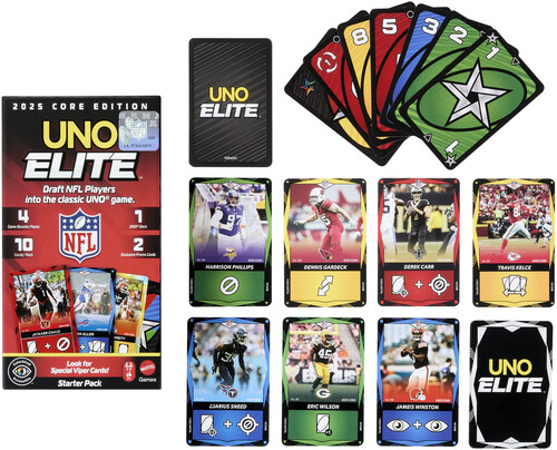 Mattel Games - UNO: Elite NFL 2025 Core Edition Starter Pack