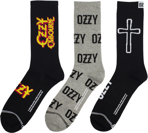 PERRI'S OZZY OSBOURNE VOLUME CREW SOCKS (3 PACK)