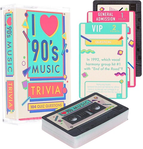 I LOVE 90'S MUSIC TRIVIA CARD GAME