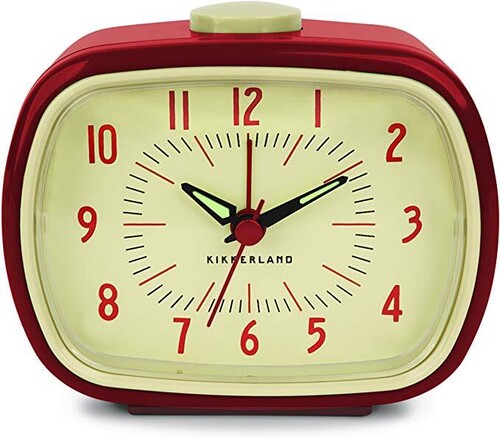 red alarm clock old fashioned free