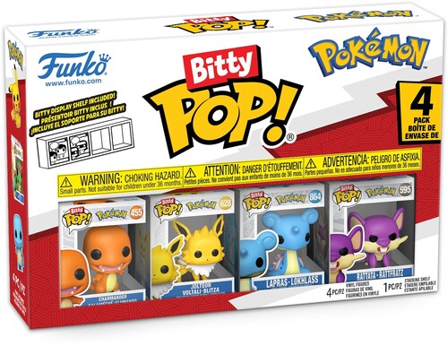BITTY POP POKEMON CHARMANDER 4 PACK