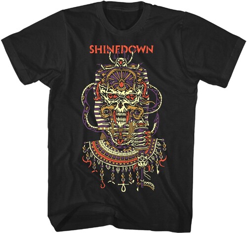 SHINEDOWN PLANET ZERO SKULL TSHIRT MED 22SHD009A2