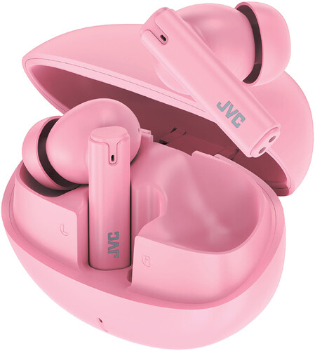 JVC HA-D6TP Bluetooth 5.4 True Wireless Earbuds With Charging Case (Pink)