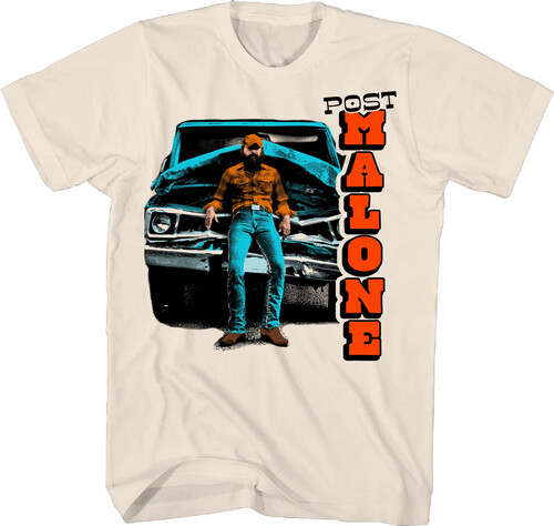POST MALONE PICK-UP TRUCK T-SHIRT LARGE NAT