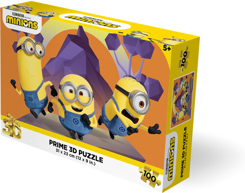 Minions Kevin, Stuart and Bob contains 100pc 12x9 in 3D Lenticular Puzzle