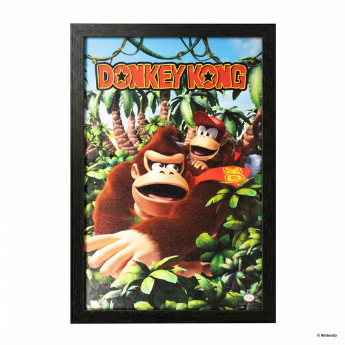 DONKEY KONG - DK & DIDDY 3D JU 11X17 FRAMED GEL C