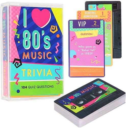 I LOVE 80'S MUSIC TRIVIA CARD GAME