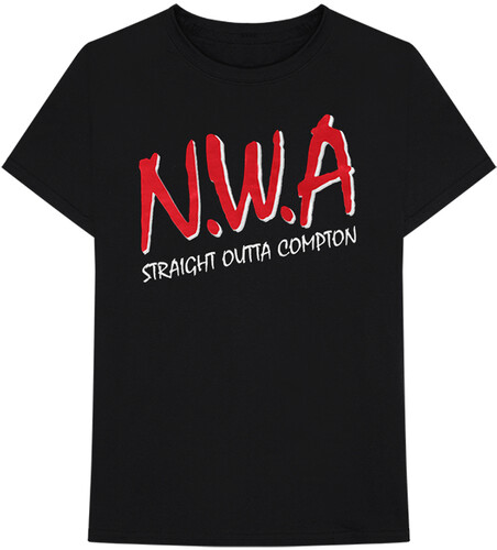 N.W.A. - N.W.A. Straight Outta Compton Black Unisex Short Sleeve T-shirt Large