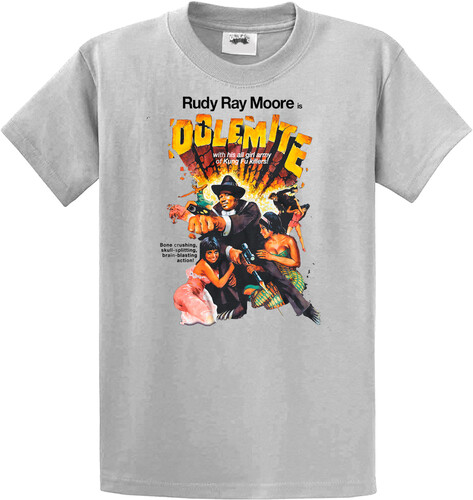 Rudy Ray Moore - Dolemite Original Poster Art Grey Unisex Short Sleeve T-shirt XL