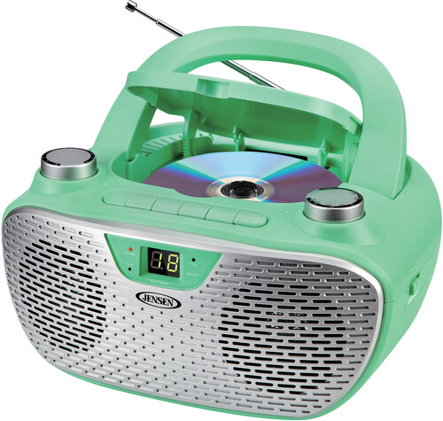 Jensen CD485Gr Bmbx CD Am/Fm Stereo Radio (Green) - Jensen Cd485gr Bmbx Cd Am/Fm Stereo Radio (Green)