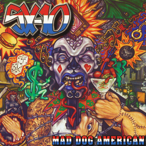 Mad Dog American - Red/ blue Splatter