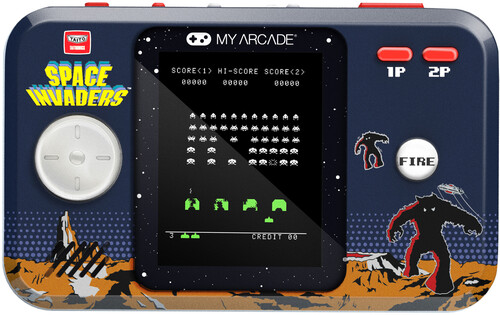 My Arcade - Space Invaders Pocket Player Pro Handheld Portable Gaming System