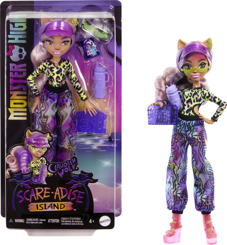 MONSTER HIGH SCAREADISE CLAWDEEN WOLF DOLL