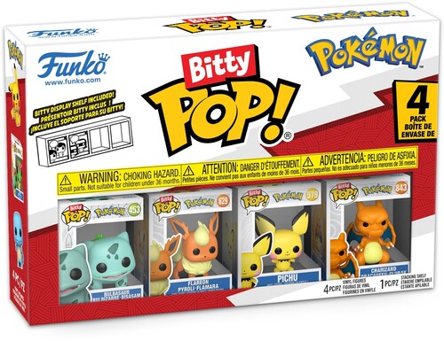 BITTY POP POKEMON BULBASAUR 4 PACK
