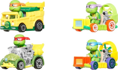 Mattel - Hot Wheels Racerverse Tmnt 4-Pack